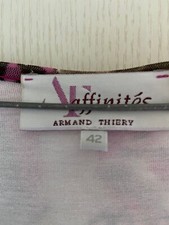 Robe Tunique Fantaisie Affinités Armand Thiery – Noir Mauve, Taille 38/40