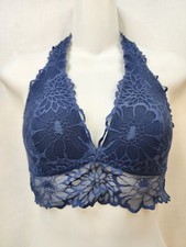 Pink Victoria Secret Bra Women S Lace Bralette Halter Top Dusty Blue V Neck