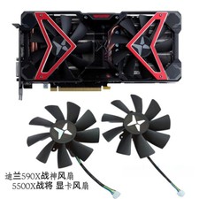 A Pair Fans For DATALAND AMD Radeon RX590 RX5500XT Video Graphics Card