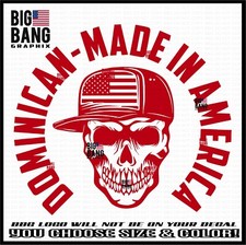 Dominican Republic Made in America Flag Home Decal Sticker Car Truck Window USA