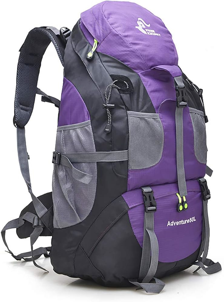 Bseash 50L Water Resistant Hiking Backpack, Lightweight Outdoor Sport Daypack Tr