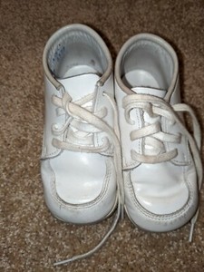 stride rite white high top shoes