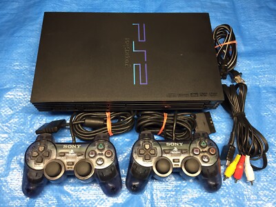 Sony Playstation Console System Controllers Smoke Black Authentic PS2 
