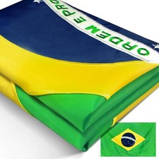 Anley EverStrong Embroidered Brazil Flag 3x5F...
