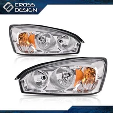 Headlight Assembly Fit For 2004-2008 Chevy Malibu Headlamps Driver & Passenger