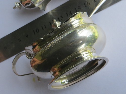 Drummund Melb H/M 1933 3 Pc Sterling Silver Muffineer Salt Pepper Mustard 183g - Picture 11 of 15