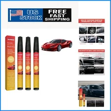 3pc Magic Car Scratch Removal Pen & Weatherproof 0.33 Fl Oz (Pack of 3), black