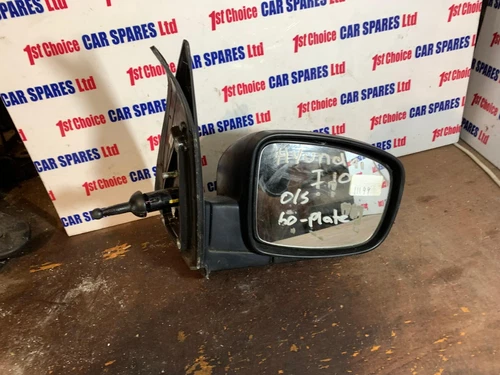 Hyundai i10 mk1 2010 driver manual matt black  wing door mirror