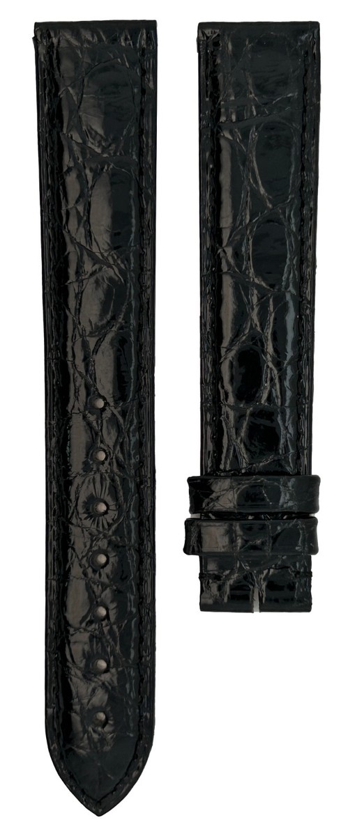 Cartier ブラッククロコレザーベルト 約16cm Authentic NEW Cartier