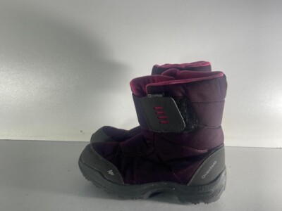 Decathlon Quechua Unisex Kinder Burgundy Fasten Strap Schneestiefel UK 1 EUR 33 -A200