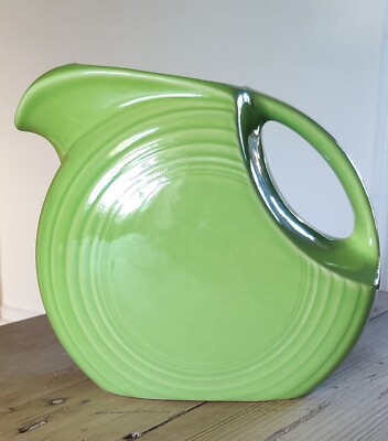 Atemberaubender Original Vintage US Fiestaware Scheibenkrug in Chartreuse