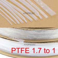 0.5-15mm Diameter PTFE F4 1.7:1 Heat Shrink Tubing Resistant 260  600V