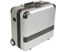 Montblanc MY4810 trolley cabina ID: 124152 pilota valigia da viaggio argento nero TOP