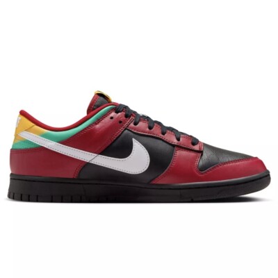 Nike Dunk Low Retro Biker Tattoos Black White Gym Red FZ3057-001