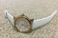 Image of marc jacobs mj1538 roxy mini rose gold white leather ladies classic watch