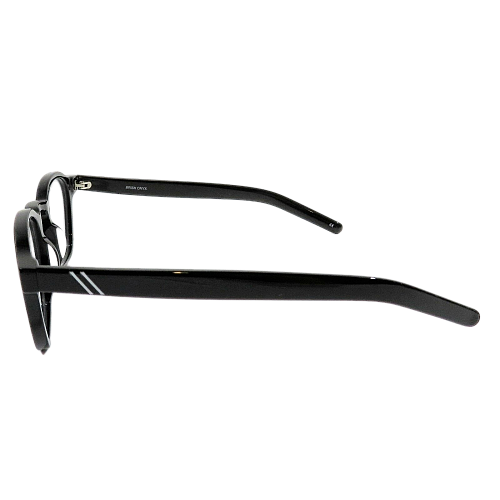 New BONLOOK Men's Eyeglasses BRISK Onyx Black Silver Optical Frame 44-25-145 - Bild 4 von 7