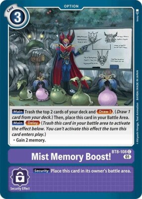 Mist Memory Boost! - BT8-108 NM - Digimon TCG