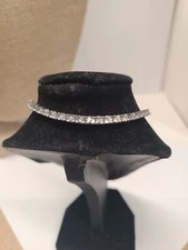 1/2 CT. T.W. Diamond Tennis Bracelet in Sterling Silver - 7.25"