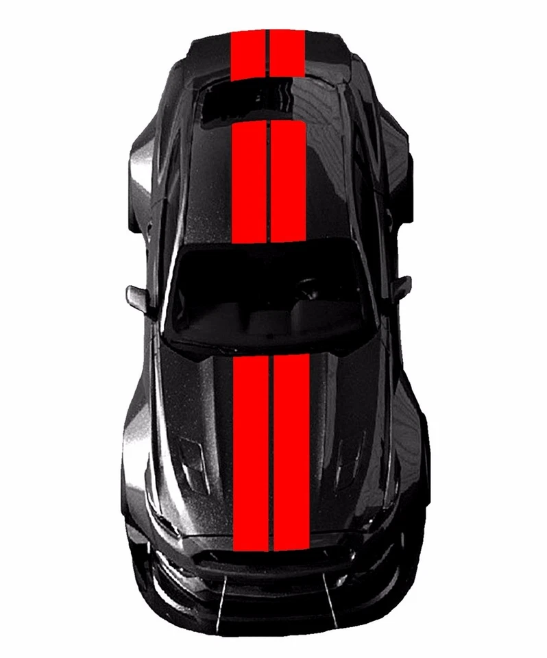 Виниловая наклейка 10 дюймов с двойным центром спортивные ГОНОЧНЫЕ ПОЛОСЫ (подходит для Ford MUSTANG Shelby) - Изображение 2 из 4