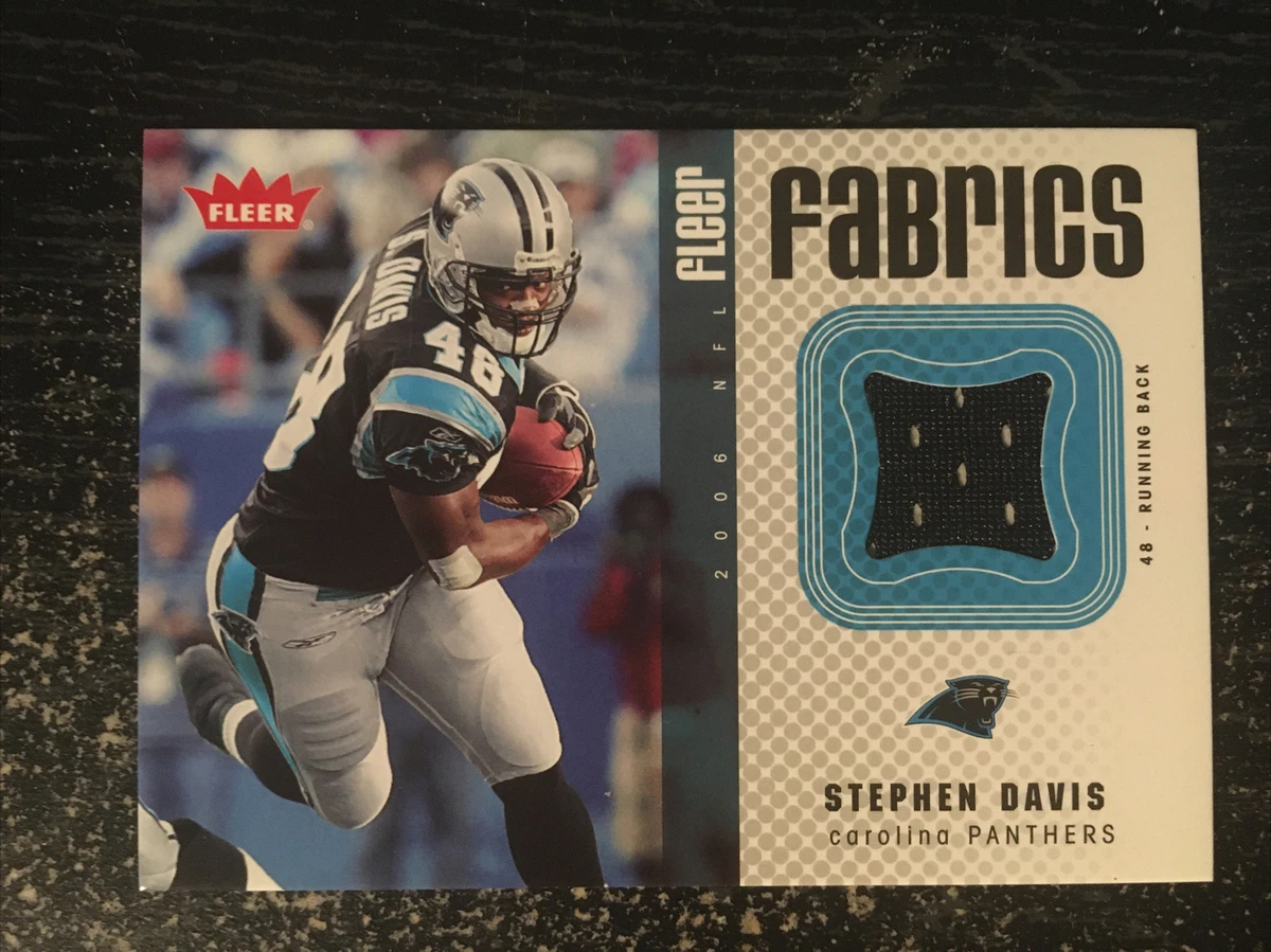 2006 Fleer Fabrics FF SD Stephen Davis Game Used Jersey Carolina