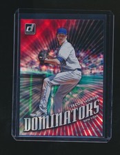 JACOB DEGROM 2019 PANINI DONRUSS DOMINATORS RED PARALLEL 033/149 #D3