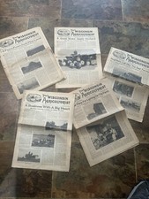 5 journaux anciens agriculteurs agricoles du Wisconsin 1918-1920 TRACTEUR ANNONCES exploitation forestière