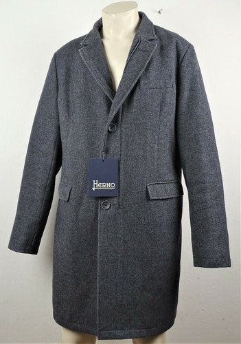 HERNO Parka Wool Coat abrigo de lana hombre abrigo forrado talla 54 NUEVO con ETIQUETA - Imagen 8 de 12