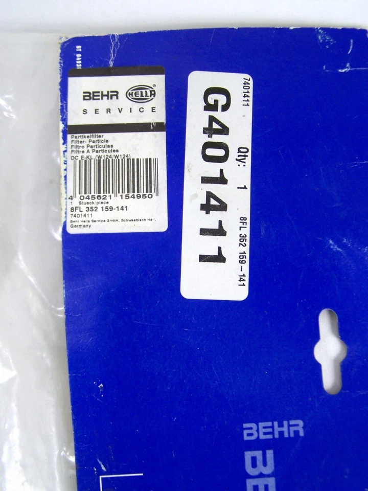 Filtro de aire de partículas Behr Hella Service G401411 7401411 Mercedes-Benz Foto 4 de 4