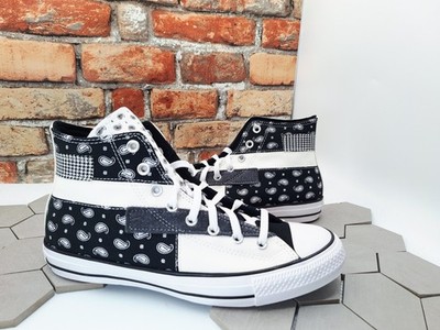 Men Sz 11.5 Converse Chuck Taylor All-Star 70s Hi Offspring Blk Paisley Bandana