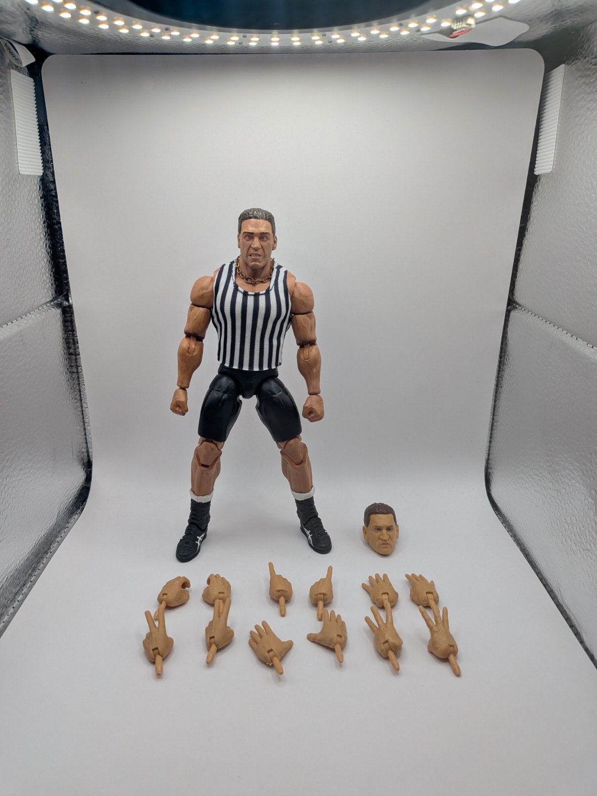  Custom WWE Elite Referee Ken Shamrock Loose WrestleMania 13 Action figure 