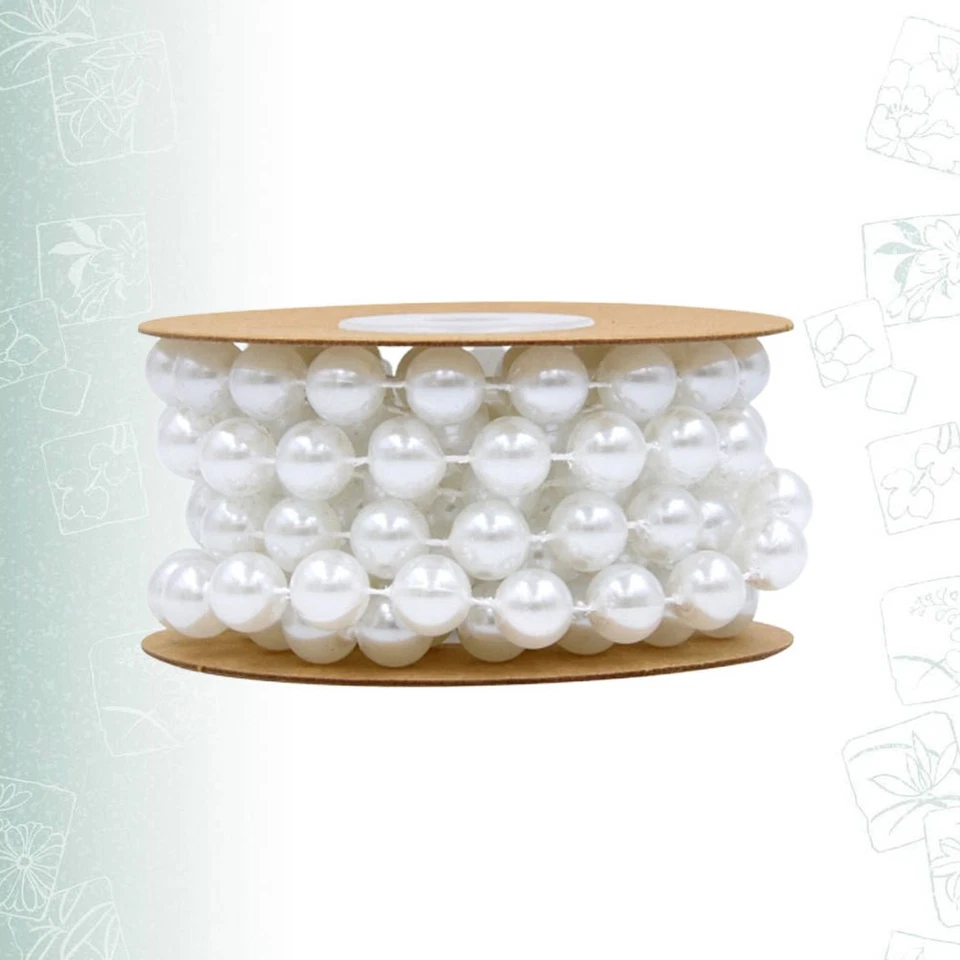  10MM Runde Schnur Perlen Kette Girlande Feste Kunststoff Simulation Perlen - Bild 2 von 4