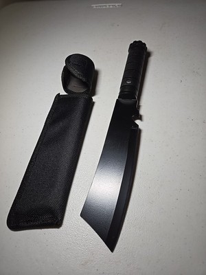Stainless knife New non slip handle  for camping,survival, 6 Inch Blade,12 In