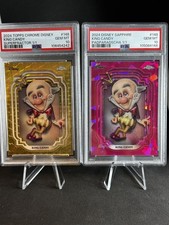 2024 Topps Chrome Disney 1/1 AND Sapphire 1/1 KING CANDY.  PSA 10.  Super Rare..