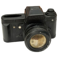 Nikon F3 Camera Table Lighter Cigarette Cigar Photography Missing Lighter Vtg