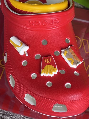 McDonald's x Crocs Classic Clog 'Red/Yellow-White' Men's Size 11 - Picture 3 of 15