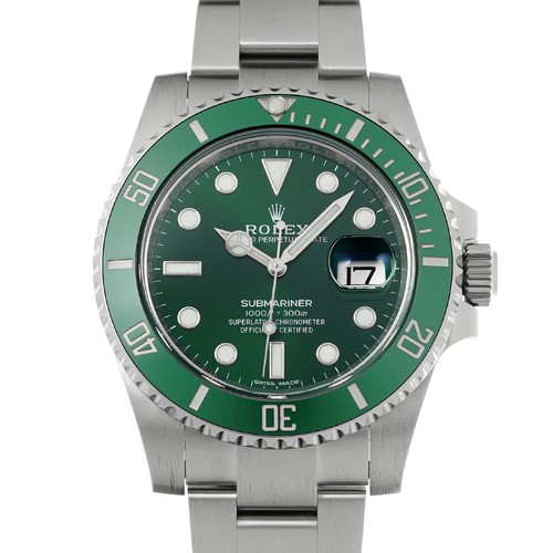 ROLEX Submariner date 116610LV green WATCH 731202