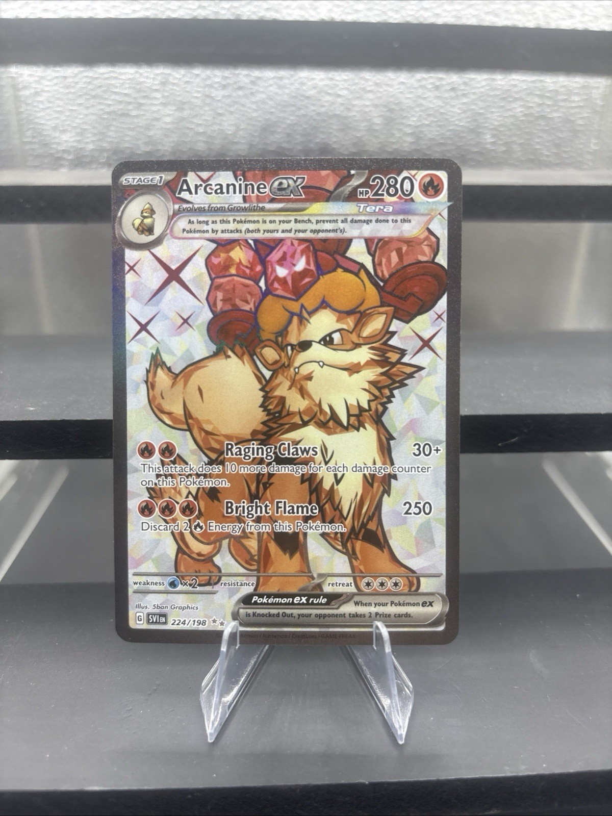 Arcanine ex 2023 Scarlet & Violet #224/198 Ultra Rare (Full Art) Price  Guide - Sports Card Investor