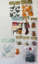 Jolee's Boutique Dimensional Holiday Sticker Lot Halloween Christmas 11 Sheets