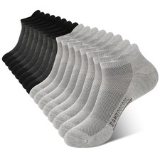 Bamboo Cool Mens Ankle Socks Moisture Wicking Breathable Odor Control Athletic