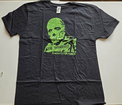 THE BREEDERS - Strategy's for Punks Green Mummy Design Mens XLARGE NEW