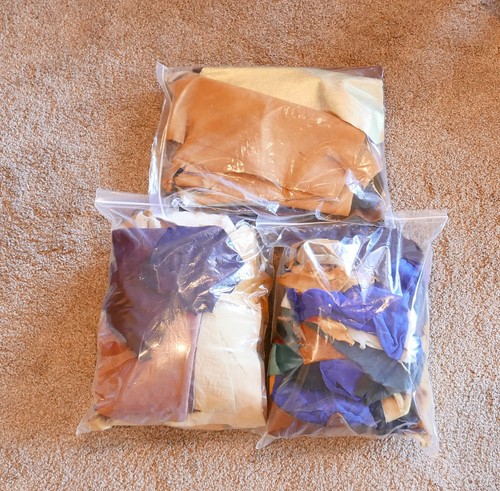 6.8 Lbs Pounds Leather Scrap Remnants Mixed Colors and Quality for Crafts