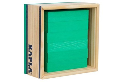 KAPLA-Holzplättchen 40er Box hellgrün Pinienholz Bausteine