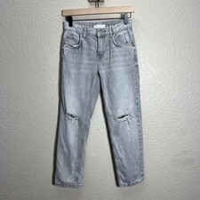 Zara Kids Distressed Ankle Fray Jeans size 11-12