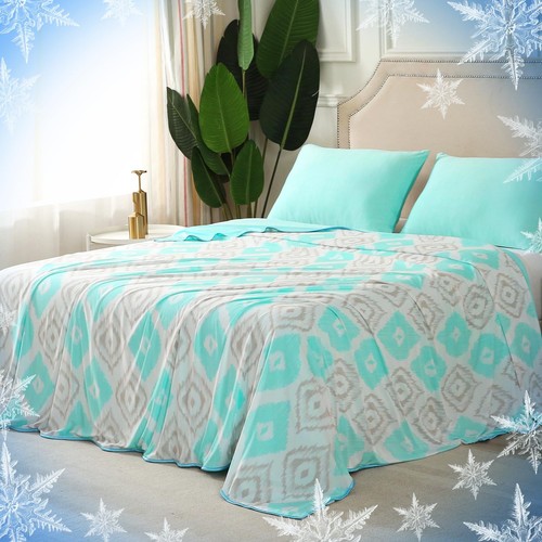 YIYEA Cooling Blanket with Double Sided Cold Effect for Hot Sleepers & Night ...