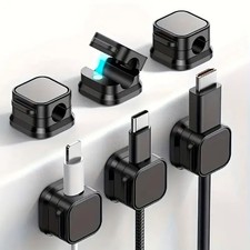 Magnetic Cable Organizer Clips for Desk - Cable Management Holder Pack of 6 