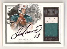 Dan Marino 2016 Panini Impeccable Elegance Autograph Patch Card #2 02/10