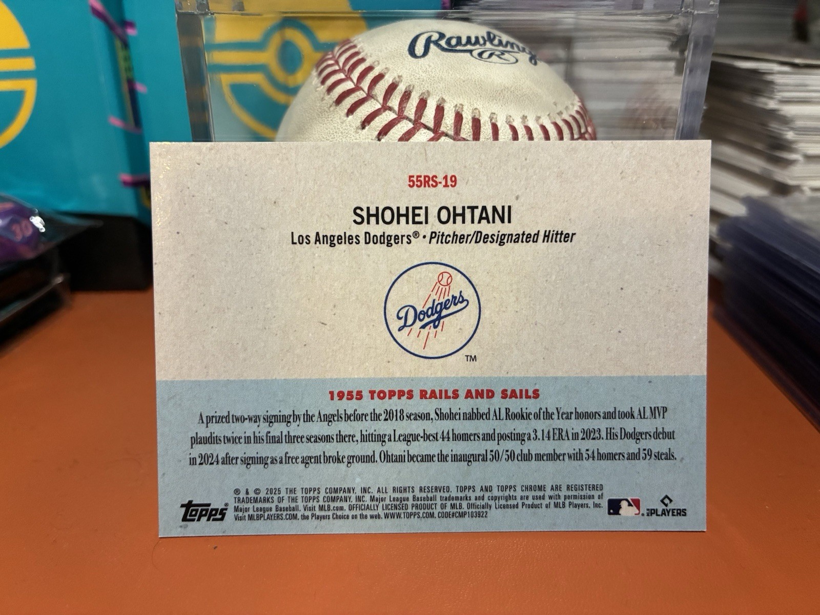 2025 Topps Chrome Platinum #55RS-19 Shohei Ohtani Rails and Sails Green #/99 view 2
