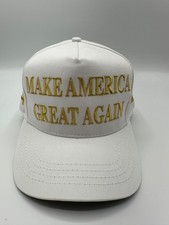 Official Make America Great Again Trump Cali Fame 45-47 White Snapback Hat Cap