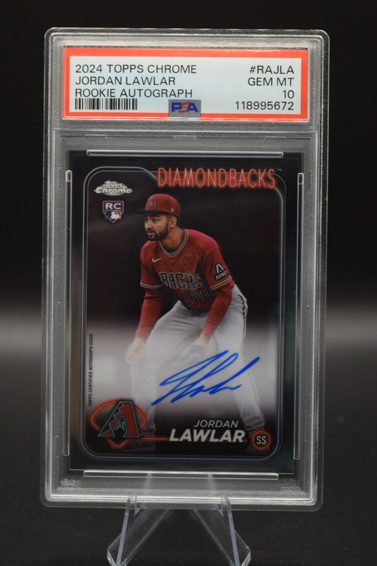 2024 Topps Chrome Jordan Lawlar #RA-JLA RC Rookie Auto PSA 10
