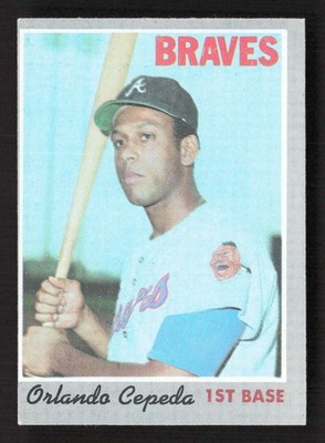 1970 Topps Orlando Cepeda #555 Atlanta Braves EX TV11716